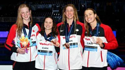 Canadian women swim to relay bronze on final day of World Aquatics Championships