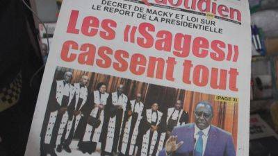 Senegal's Macky Sall promises to hold delayed presidential vote