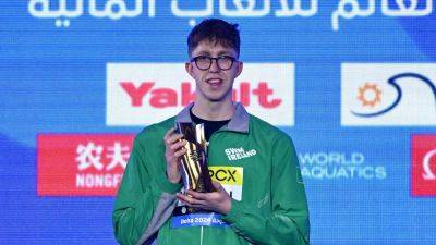 Daniel Wiffen named best male swimmer at World Aquatics Championships