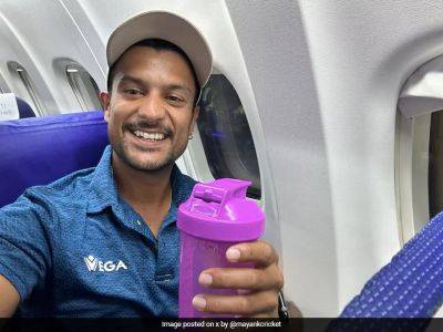 Mayank Agarwal - "Risk Nahi Lena": Weeks After Falling Ill Mid-Flight, Mayank Agarwal Carries Own Water. Post Viral - sports.ndtv.com - India