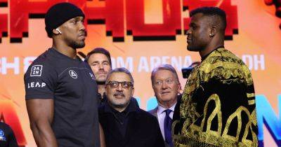 Anthony Joshua's nerves are 'very important' to Francis Ngannou ahead of fight