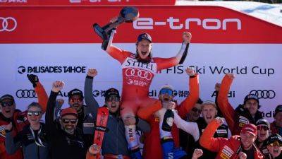Odermatt clinches 3rd straight World Cup overall title with 10th giant slalom win in a row
