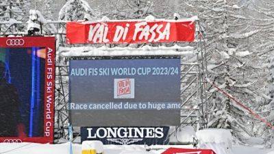 Women's World Cup super-G race in Val di Fassa cancelled due to heavy snowfall
