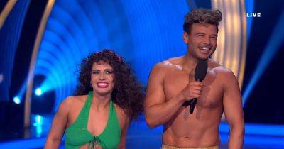 Ryan Thomas stuns with age while asking brother Adam question as he reacts to shirtless Dancing on Ice routine