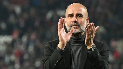 Pep Guardiola looking forward to business-end of season with treble-hunting Manchester City