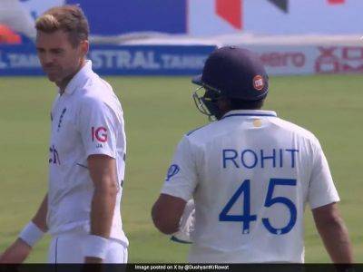 "Not Pleasantries": Rohit Sharma, James Anderson 'Exchange Words' After Run Out Scare
