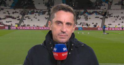 'I can’t believe' - Gary Neville drops hint over Erik ten Hag's Manchester United future