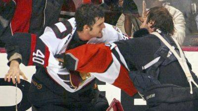 Senators-Flyers 2004 brawl still holds NHL record with 419 penalty minutes - cbc.ca - state Minnesota