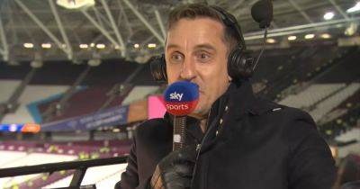 Gary Neville makes Premier League title prediction after Man City watch Liverpool win Carabao Cup