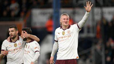Haaland hits five in Man City rout of Luton