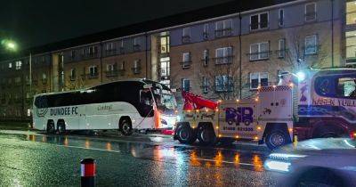 Dundee bus TOWED after Celtic annihilation as misery rumbles on with travel chaos