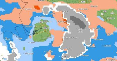 Met Office map shows when and where snow will fall in Greater Manchester tomorrow