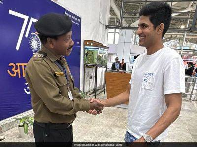 Watch: Shubman Gill Surprises Gujarat Titans Teammate's Father, Who Works As Airport Guard In Ranchi