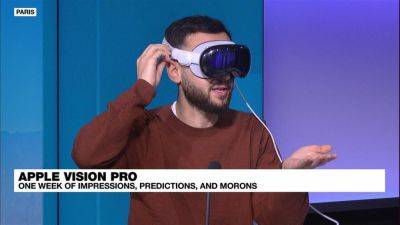Apple Vision Pro's first week: Impressions, predictions, morons - france24.com - France - Usa - New York