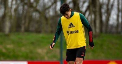 Manchester United include 17-year-old striker Gabriele Biancheri in first-team training
