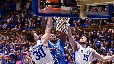 Duke's Kyle Filipowski denies tripping Harrison Ingram on purpose - ESPN