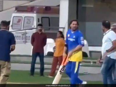 Watch: MS Dhoni Begins Training At Chennai Super Kings Camp Ahead Of IPL 2024