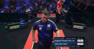 Luke Littler rages as he spots darts rival using bizarre distraction tactic during game