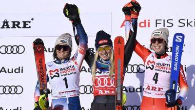 Mikaela Shiffrin - Michelle Gisin - Petra Vlhova - Mikaela Shiffrin triumphant in return from knee injury - ESPN - espn.com - Sweden - Germany - Croatia - Switzerland - Italy - Usa - Austria - county Alpine