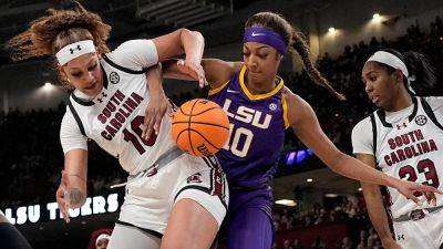 South Carolina's Kamilla Cardoso shoves LSU's Flau'jae Johnson sparking skirmish in wild end to SEC title game - foxnews.com - state South Carolina - county Greenville