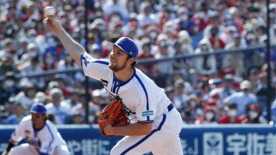 Trevor Bauer - Trevor Bauer pitches vs. Dodgers prospects in exhibition game - ESPN - espn.com - Japan - Los Angeles - county Major
