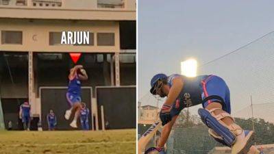 Watch: Arjun Tendulkar Drops MI Batter On Ground With Yorker, Fans Wonder If It's Ishan Kishan