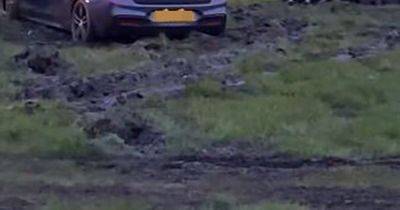 Cheltenham Festival punters in car park chaos rage as they're stuck in mud for hours after races