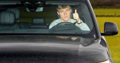 Rasmus Hojlund arrives at Carrington as he steps up Manchester United rehab ahead of Liverpool FC tie
