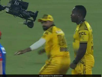 Watch: Babar Azam Gets Scared Of Spider Cam During PSL Match. His Reaction Is Viral