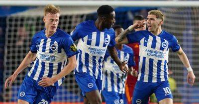 Danny Welbeck strike not enough for Brighton to overturn Roma deficit