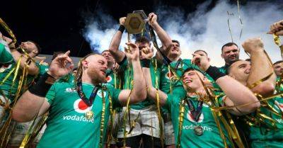 Huw Jones - Andy Farrell - Dan Sheehan - Saturday sport: Ireland crowned Six Nations champions; Monaghan face Tyrone in Omagh - breakingnews.ie - France - Italy - Scotland - Ireland