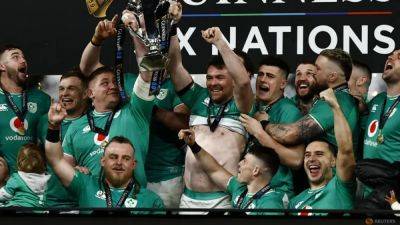 Huw Jones - Finn Russell - Peter Omahony - Ireland retain Six Nations title with narrow Scotland win - channelnewsasia.com - Britain - Scotland - Ireland