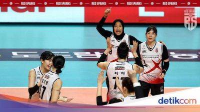 Megawati 12 Poin, Red Sparks Tutup Musim Reguler dengan Kekalahan