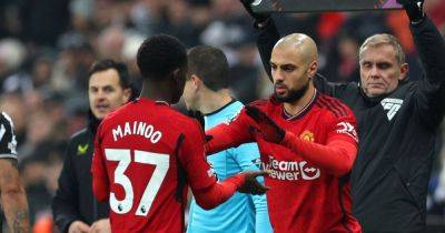 Manchester United predicted line-up vs Man City as Sofyan Amrabat and Kobbie Mainoo start
