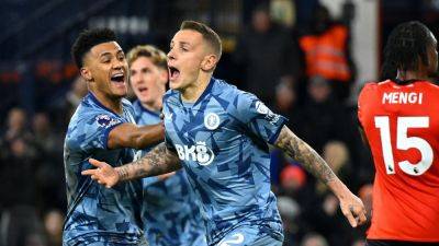 Lucas Digne strikes late at Luton to keep Villa's top-four push on track