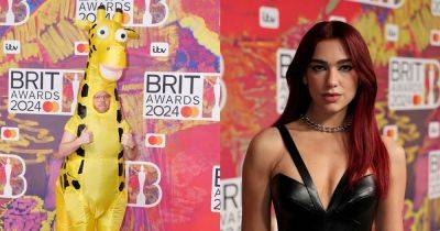 Brit Awards 2024 best dressed: From Rob Beckett's giraffe costume to figure-hugging dresses - manchestereveningnews.co.uk
