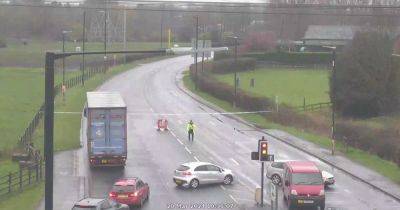 LIVE: Police cordon off stretch of main road after crash - updates - manchestereveningnews.co.uk - county Lane