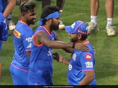 Watch: Hardik Pandya Meets Rohit Sharma For The 1st Time After MI Captaincy Change Saga. This Happens Next