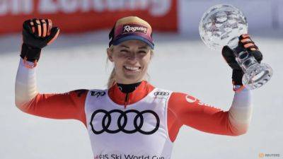 Alpine skiing-Overall champion Gut-Behrami adds super-G globe to her haul