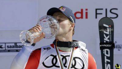 Marco Odermatt - Alpine skiing-Odermatt secures super-G title, third for the season - channelnewsasia.com - France - Switzerland - Austria