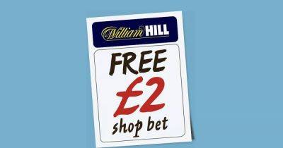 FREE £2 SHOP BET with William Hill