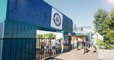 Pictures show what new fan zone made from shipping containers at Stalybridge Celtic’s stadium could look like - manchestereveningnews.co.uk