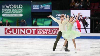 Irish ice dance duo Carolane Soucisse and Shane Firus 20th at World Championships