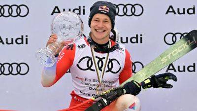 Odermatt wins 4th World Cup title of the season after downhill finale cancelled due to weather