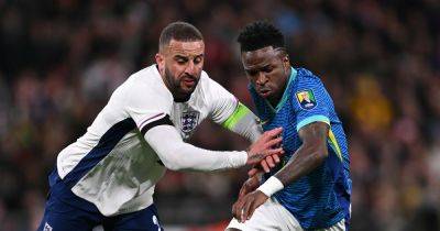 Vinicius Jr sends message to Kyle Walker after Man City man suffered injury during England vs Brazil