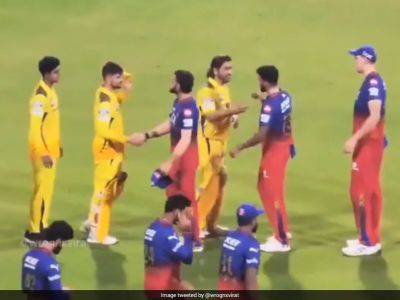 Virat Kohli - Royal Challengers Bengaluru - Anushka Sharma - CSK Star Shares Post On Instagram After Incredible Handshake Moment With Virat Kohli - sports.ndtv.com