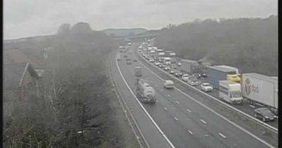 M56 LIVE as lanes closed after crash with long delays - latest updates
