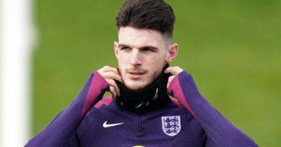 Declan Rice to captain England against Belgium on his 50th appearance