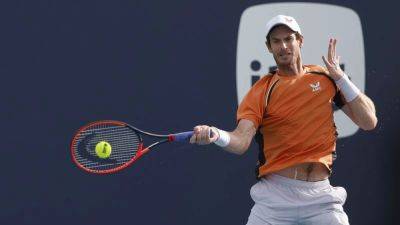 Andy Murray - Tomas Machac - Murray out for long spell with ankle injury - channelnewsasia.com - Czech Republic - county Miami