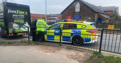 Boy rushed to hospital after crash outside school - manchestereveningnews.co.uk - county Oldham